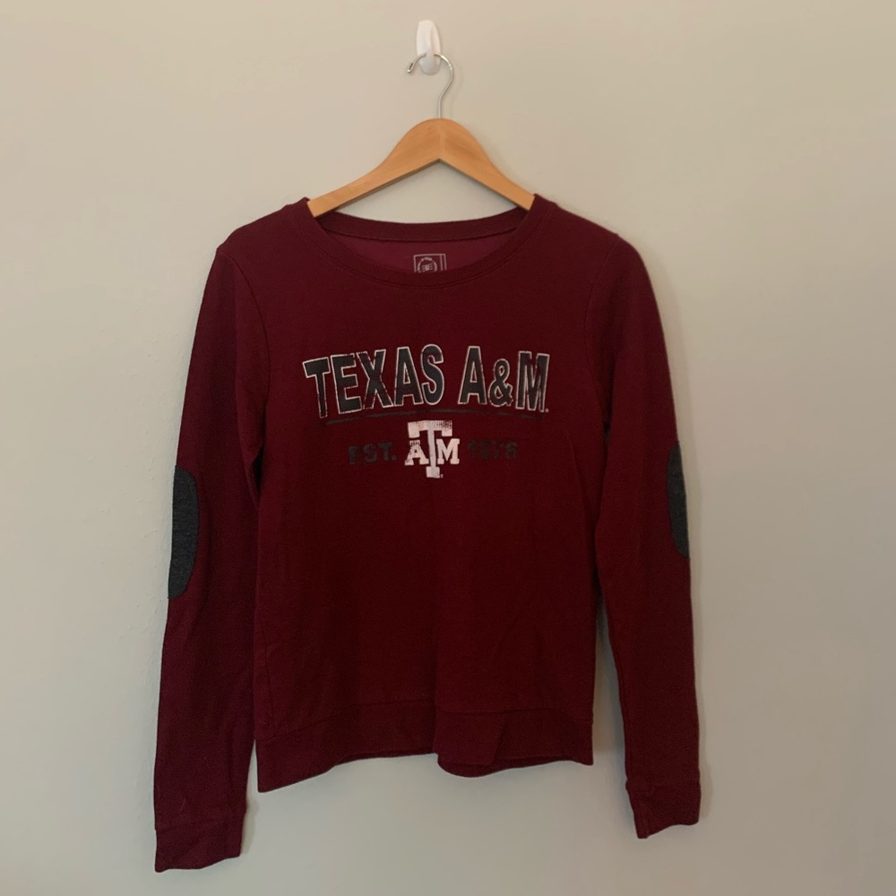 maroon and grey a&m medium sweatshirt
